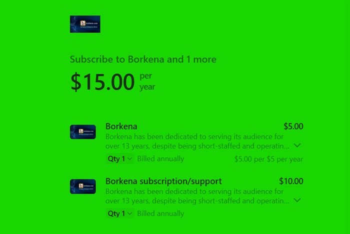 Borkena annual donation page 