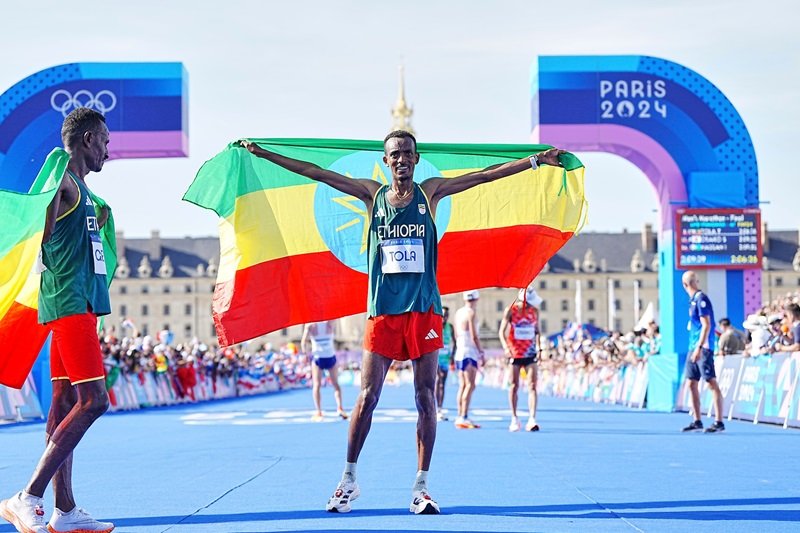 Tamrat Tolla Paris Olympic Marathon 