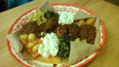 Sampler plate at Ambo Ethiopian Cuisine at Bellingham Public Market PATRICIA BOYCE — Courtesy to The Bellingham Herald 